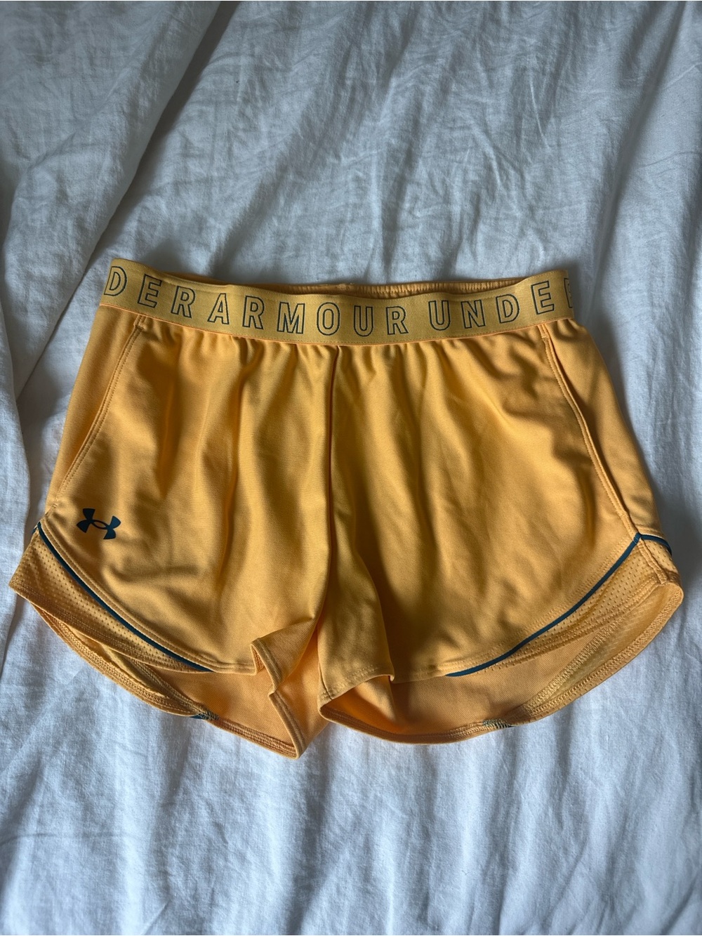 Under Armour Women's Golden Yellow Athletic Shorts